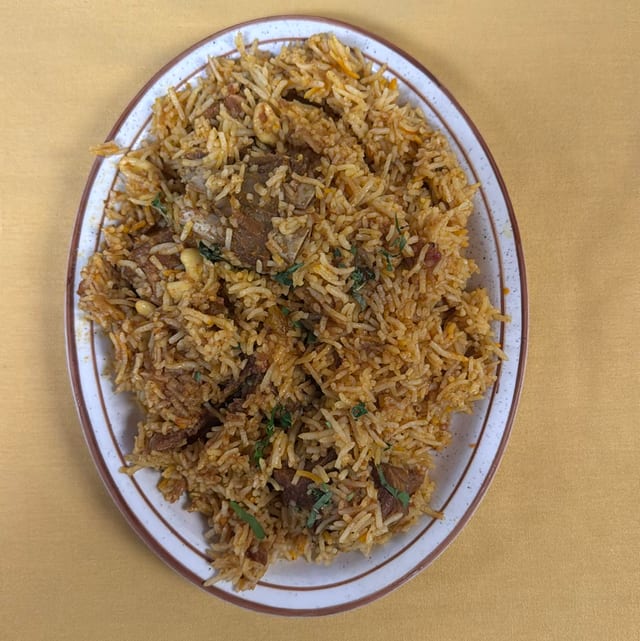 Goat Biryani.