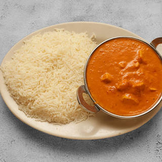 Chicken Makhani (Butter Chicken) and a side of Basmati Rice